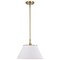 Nuvo Dover 1-Light Medium Pendant - White with Vintage Brass 60/7412 - alternate 7